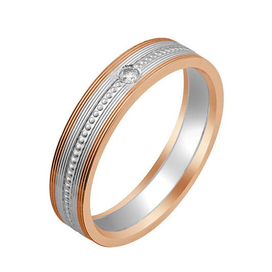 Textured Platinum Finger Ring For Men - 950Pt Platinum - GEMHUB