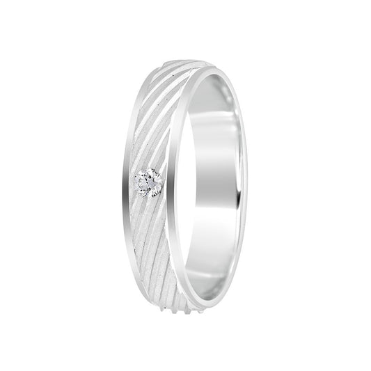 Radiant Platinum Ring for Men - 950Pt Platinum - GEMHUB