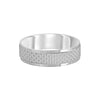 Square Textured Platinum Band for Men - Image 3 - GEMHUB