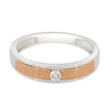 Dual toned Platinum Men's Ring - Image 2 - GEMHUB