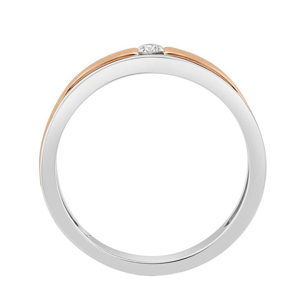 Dual toned Platinum Men's Ring - Image 3 - GEMHUB