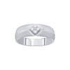 Textured Diamond and Platinum Ring for Men - Image 2 - GEMHUB