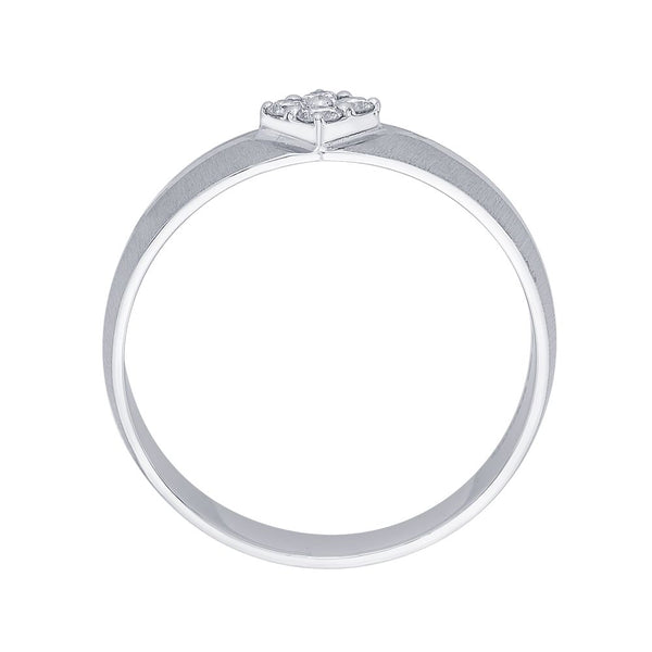 Textured Diamond and Platinum Ring for Men - Image 3 - GEMHUB
