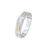 Attractive Men's Diamond Finger Ring in 950Pt Platinum
