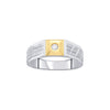 Versatile Platinum and Rose Gold Men's Finger Ring - Image 2 - GEMHUB