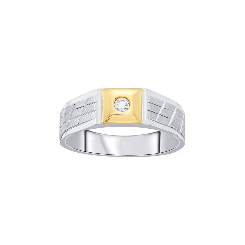Versatile Platinum and Rose Gold Men's Finger Ring - Image 2 - GEMHUB