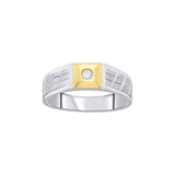 Versatile Platinum and Rose Gold Men's Finger Ring - Image 2 - GEMHUB