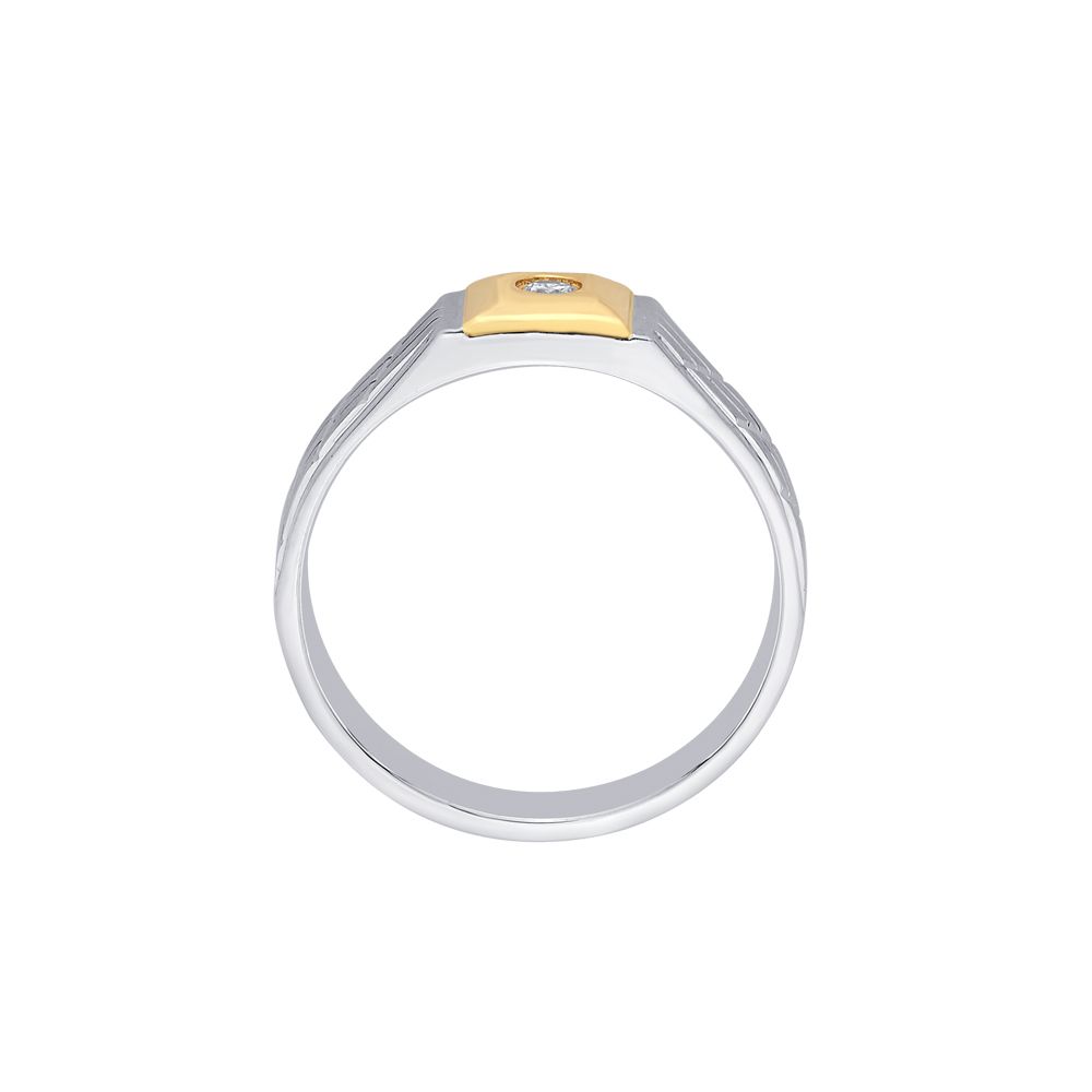 Versatile Platinum and Rose Gold Men's Finger Ring - Image 3 - GEMHUB