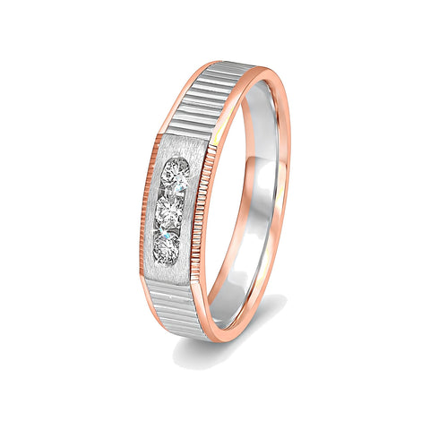 Mesmerising Diamond and Platinum Men's Finger Ring - 950Pt Platinum - GEMHUB