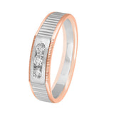Mesmerising Diamond and Platinum Men's Finger Ring - 950Pt Platinum - GEMHUB