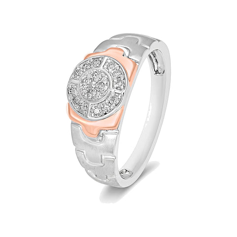 Men's Finger Ring in Eclectic Platinum - 950Pt Platinum - GEMHUB