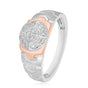 Men's Finger Ring in Eclectic Platinum