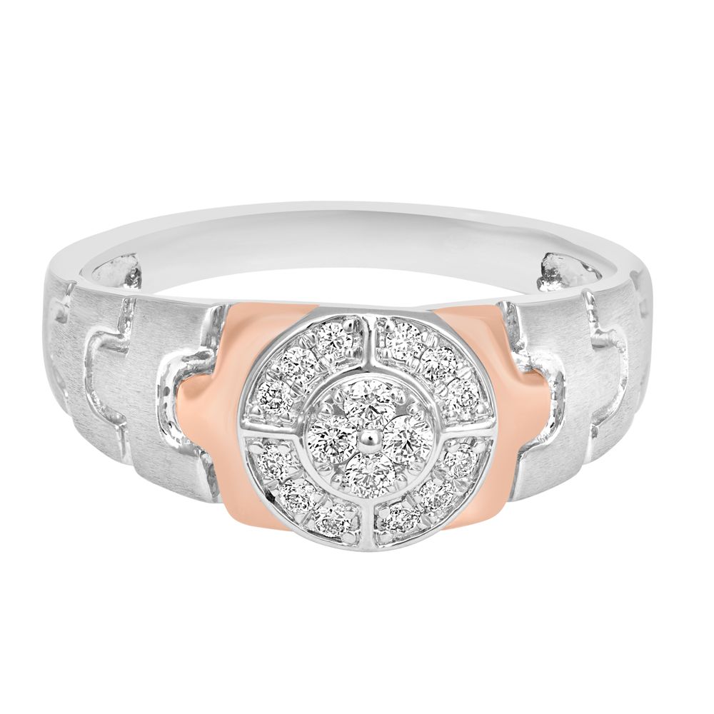 Men's Finger Ring in Eclectic Platinum - Image 2 - GEMHUB