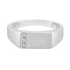 Bejewelled Platinum Men's Finger Ring - Image 2 - GEMHUB