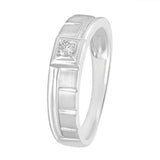 Diamond Finger Ring for Men in Platinum - 950Pt Platinum - GEMHUB