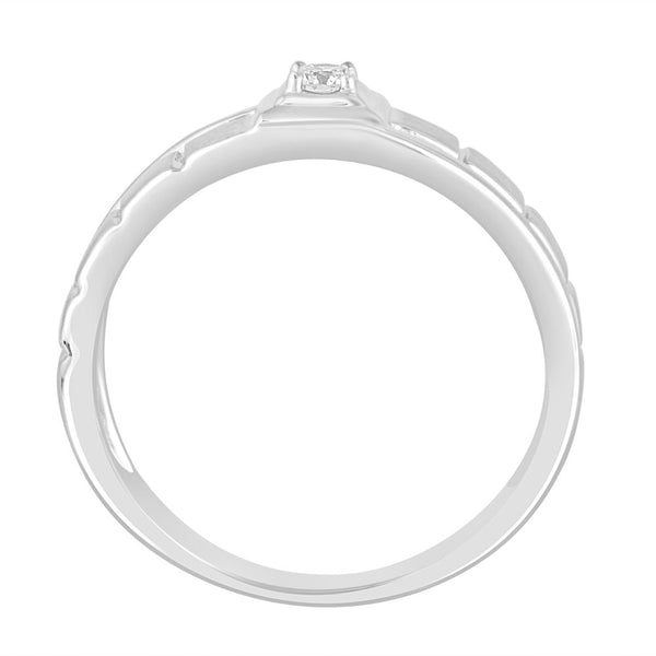 Diamond Finger Ring for Men in Platinum - Image 3 - GEMHUB