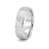 Aesthetic Men's Platinum Diamond Ring in 950Pt Platinum