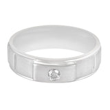 Aesthetic Men's Platinum Diamond Ring - Image 2 - GEMHUB