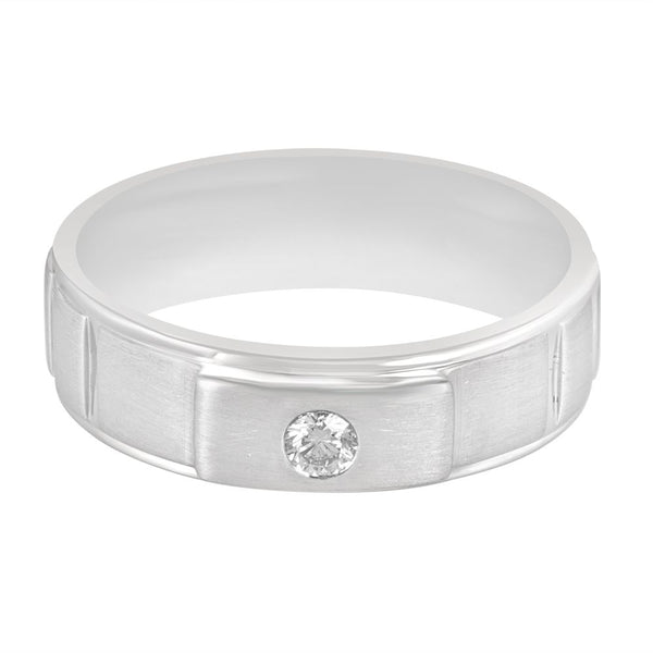 Aesthetic Men's Platinum Diamond Ring - Image 2 - GEMHUB