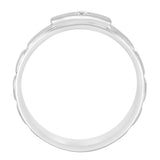 Aesthetic Men's Platinum Diamond Ring - Image 3 - GEMHUB