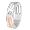Men's Diamond Studded Finger Ring in 950Pt Platinum