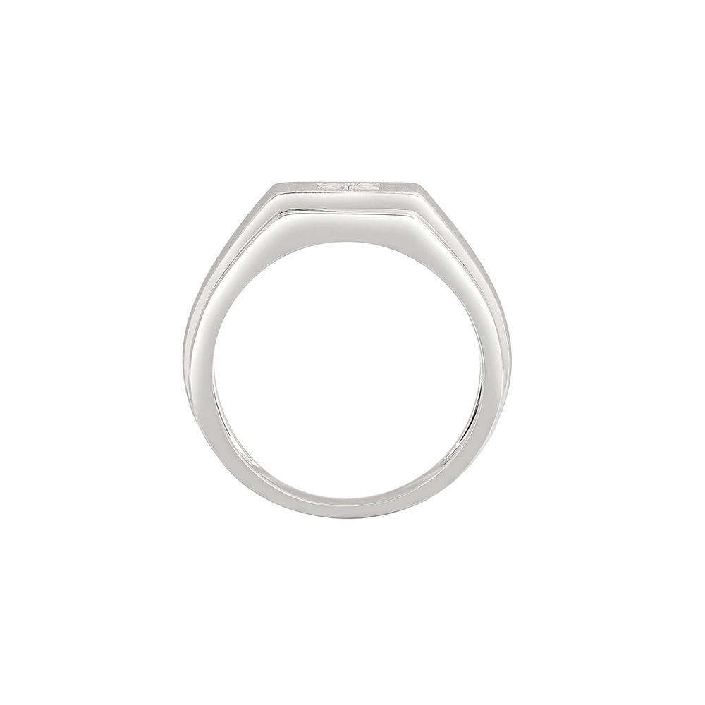 Modern Diamond Studded Men's Finger Ring - Image 3 - GEMHUB