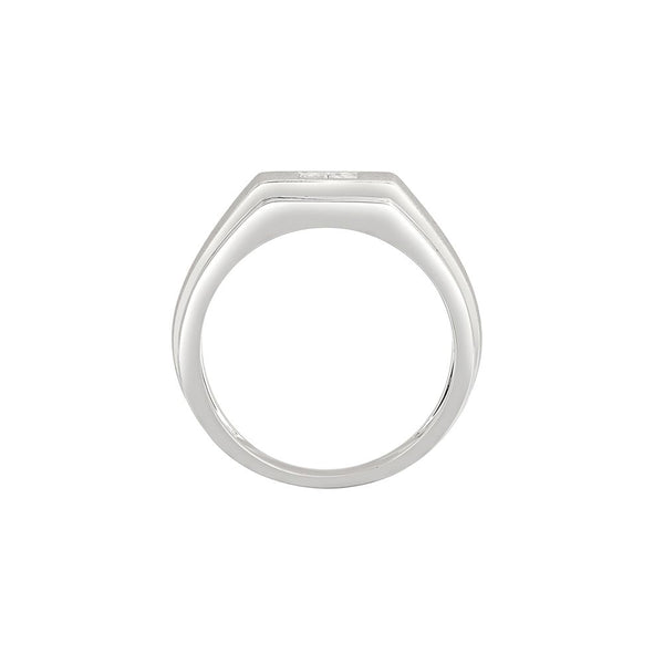 Modern Diamond Studded Men's Finger Ring - Image 3 - GEMHUB