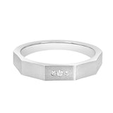 Men's Textured Platinum Ring - Image 2 - GEMHUB
