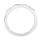Men's Textured Platinum Ring - Image 3 - GEMHUB