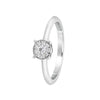 Glossy Diamond and Platinum Crown Star Ring - 950Pt Platinum - GEMHUB