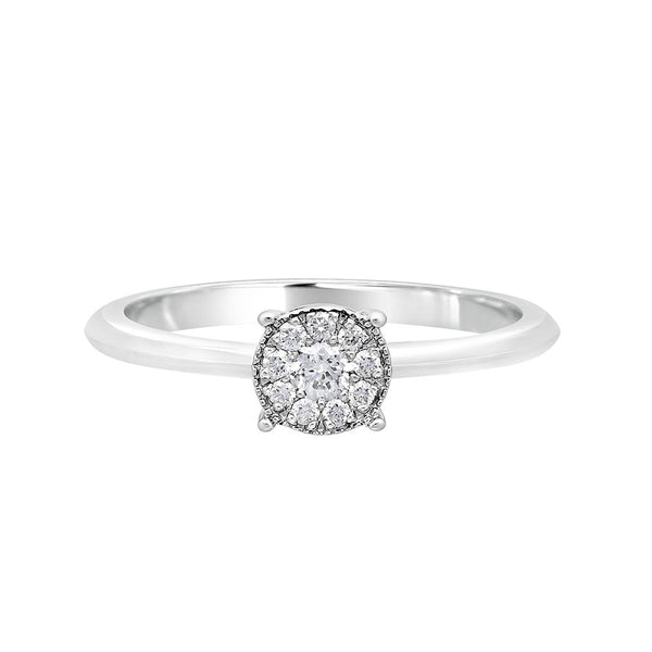 Glossy Diamond and Platinum Crown Star Ring - Image 2 - GEMHUB