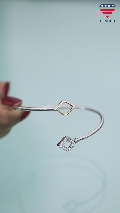 Dual Charm Diamond Bangle
