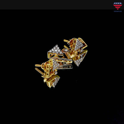 Geometric Diamond Pendant Set