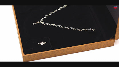 Graceful Diamond Necklace and Earring Set