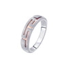 Geometric Diamond and Platinum Finger Ring - 950Pt Platinum - GEMHUB