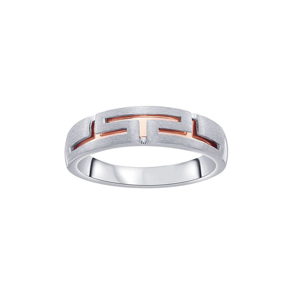 Geometric Diamond and Platinum Finger Ring - Image 2 - GEMHUB