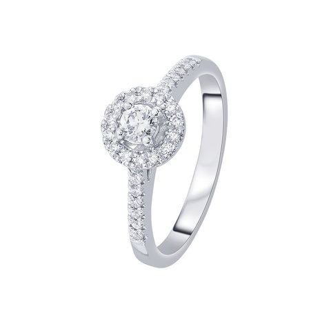 Alluring Diamond Finger Ring - 950Pt Platinum - GEMHUB