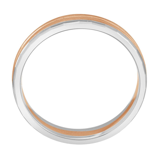 Textured Diamond and Platinum Ring - Image 2 - GEMHUB