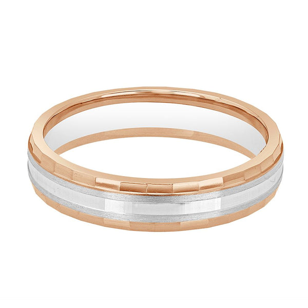 Textured Diamond and Platinum Ring - Image 3 - GEMHUB