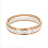 Diamond Accented Platinum and Rose Gold Ring - Image 2 - GEMHUB