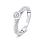 Contemporary Diamond Platinum Statement Ring