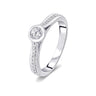 Contemporary Diamond Platinum Statement Ring in 950Pt Platinum