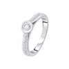 Contemporary Platinum Diamond Ring - 950Pt Platinum - GEMHUB