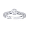 Contemporary Platinum Diamond Ring - Image 3 - GEMHUB
