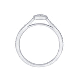 Contemporary Platinum Diamond Ring - Image 2 - GEMHUB