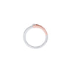 Stylish Finger Ring in 950Pt Platinum and Rose Gold - Image 3 - GEMHUB
