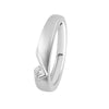 Sleek Diamond and Platinum Ring - 950Pt Platinum - GEMHUB