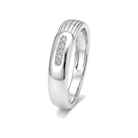 Gorgeous Diamond and Platinum Finger Ring - 950Pt Platinum - GEMHUB