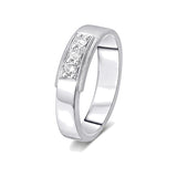Elegant 950Pt Platinum Men's Band - 950Pt Platinum - GEMHUB