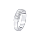 Elegant 950Pt Platinum Men's Band - 950Pt Platinum - GEMHUB